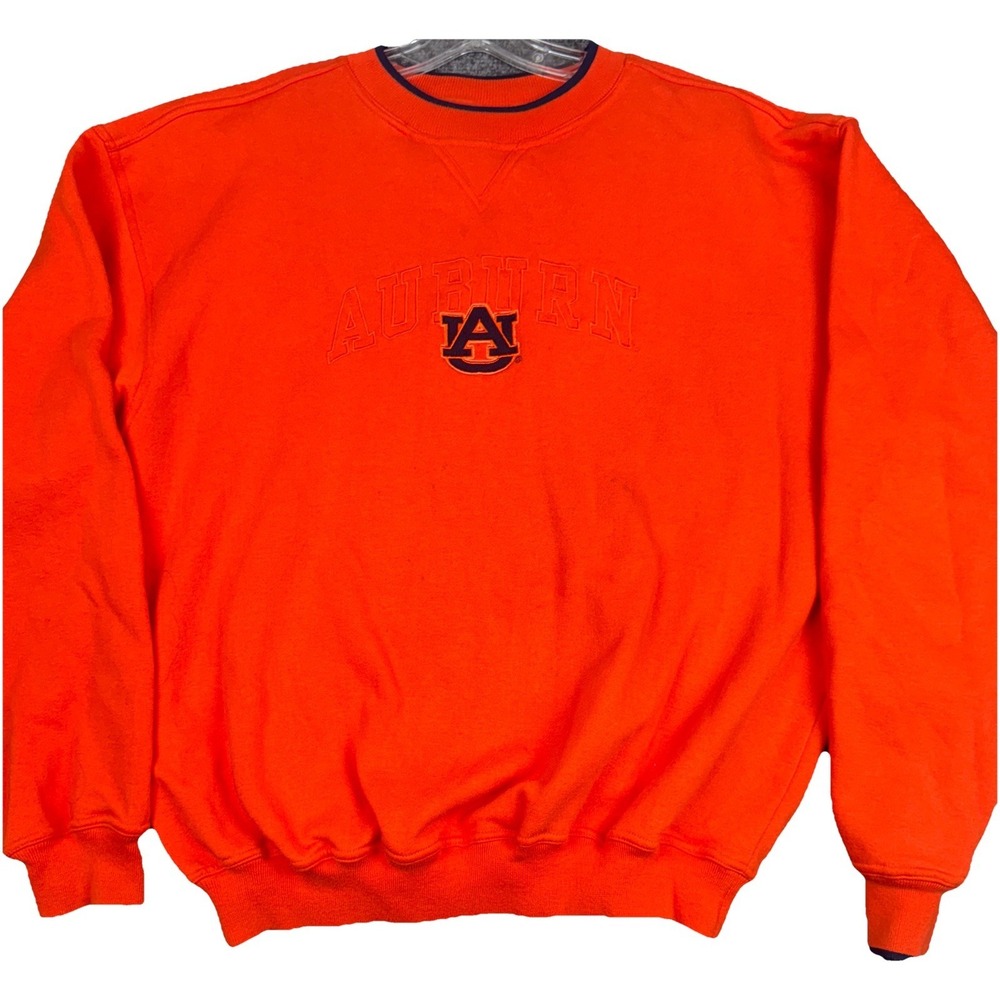 Vintage Auburn Tigers Sweater Red Oak Sportswear 90's Orange Men's Large NCAA